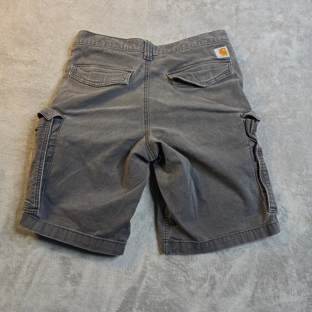 Carhartt Cargo Shorts Mens 31 Grey Relaxed Fit Rugged Workwear Gorpcore Outdoor